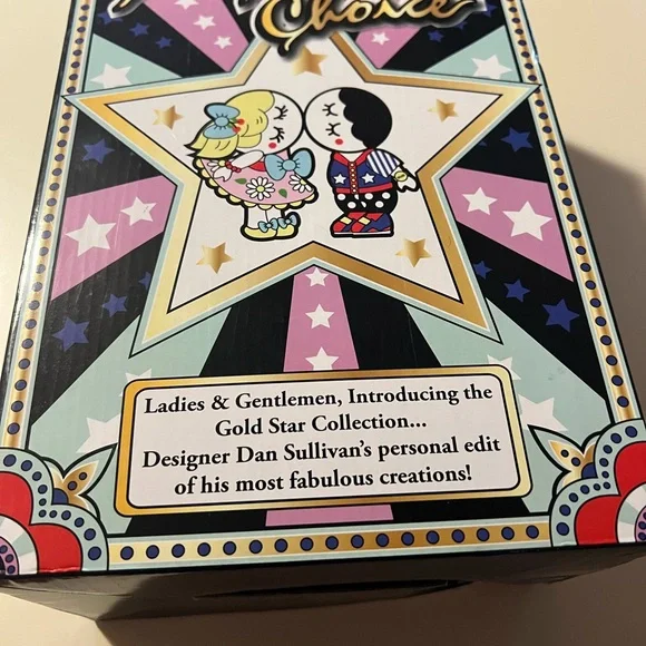 Irregular Choice Navy and Brown Floral Heels with cat Detail - Picture 2 of 6